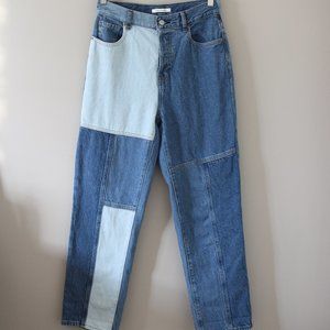 Pacsun Patchwork High Rise Straight Leg Jeans - Size 27